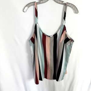 Torrid Women's Tank Top Blouse Size 2/2X Striped  Sleeveless